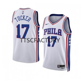 Dres Philadelphia 76ers P.J. Tucker 17 Nike 2022-23 Association Edition Bijela Swingman - Muške